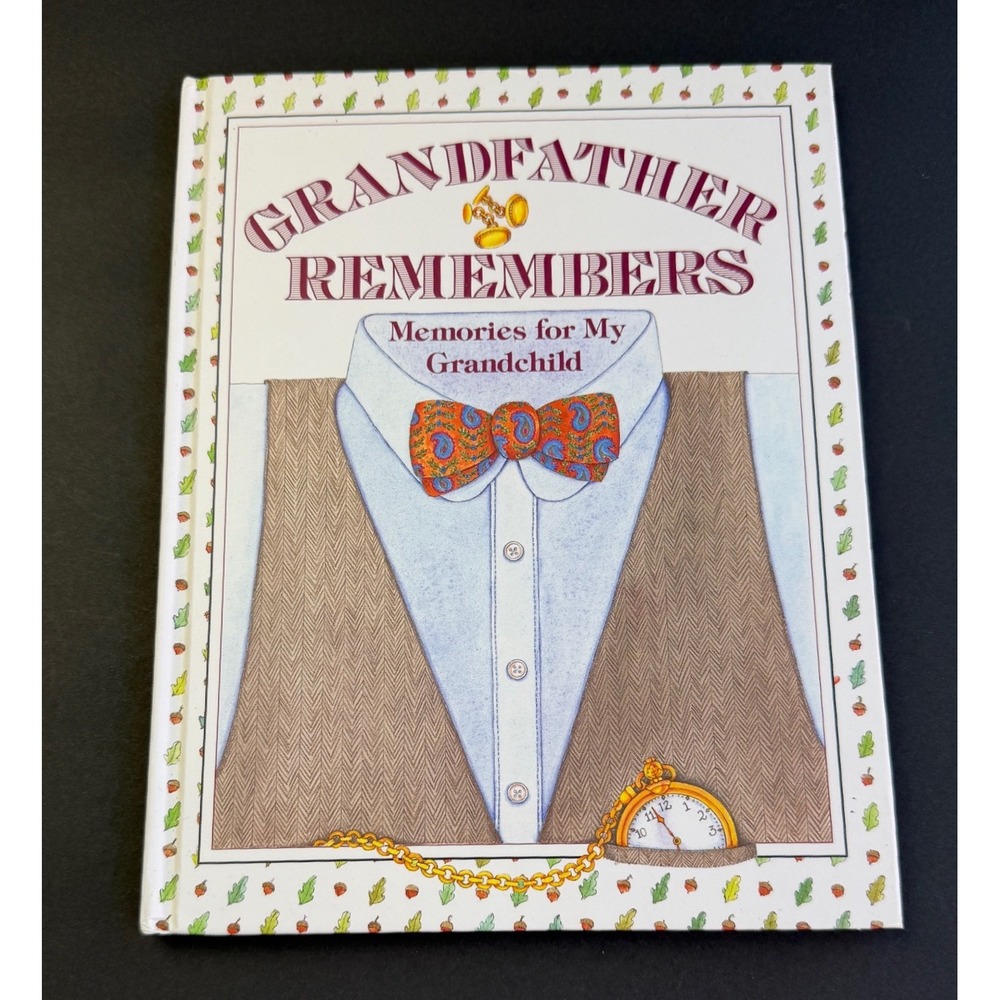 Grandfather Remembers Memories for My Grandchild Hardcover Keepsake Journal Book